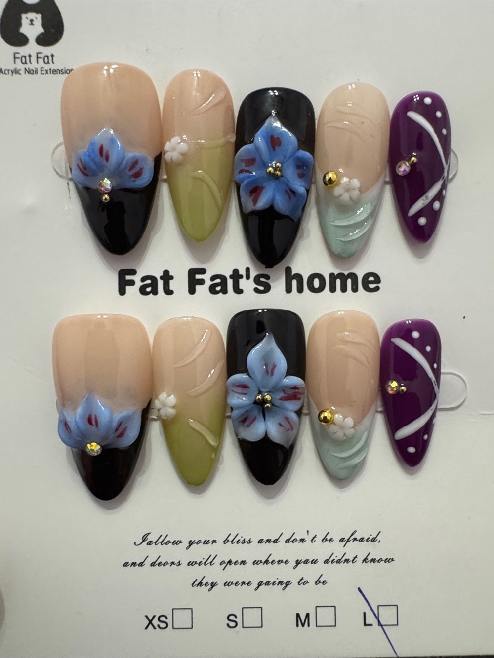 Acrylic Floral Nail Set